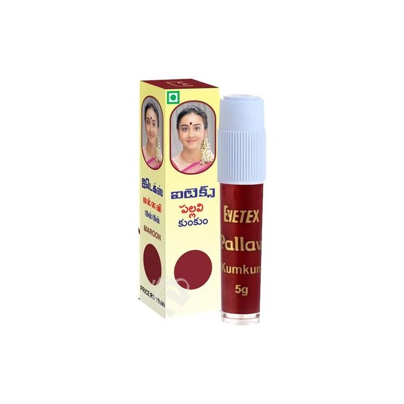 Eyetex Pallavi Kumkum Liquid Bindi (Maroon) 5g^ –