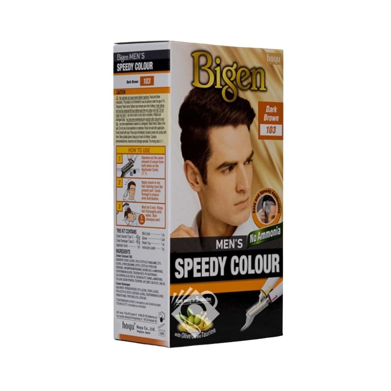 Bigen Men hair dye Colour Dark Brown (103)