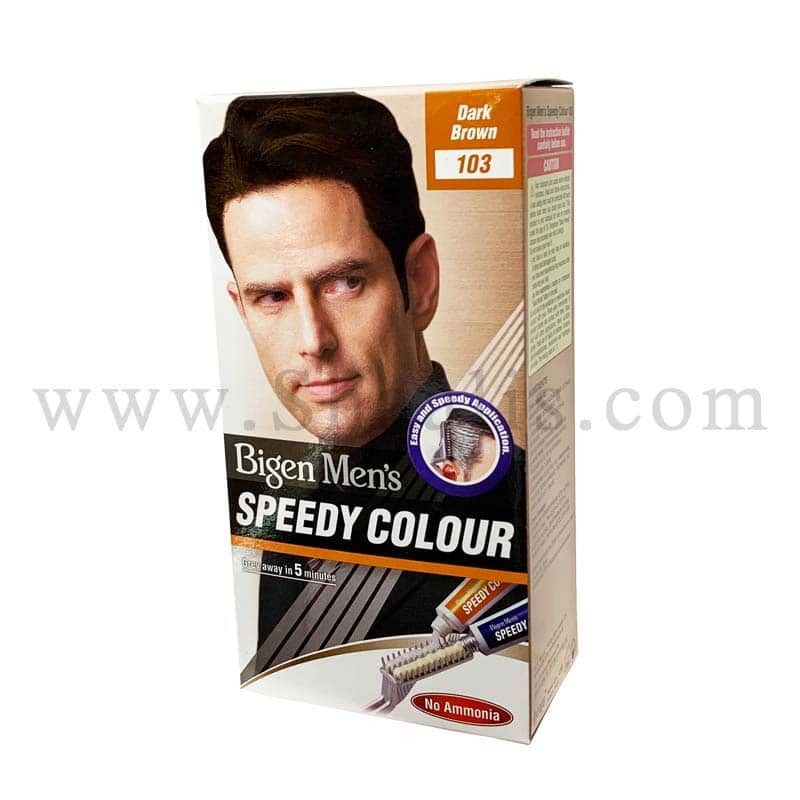 Bigen Men's Speedy Colour Dark Brown(103)^ - Shaalis.com