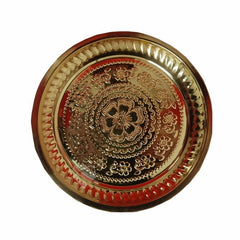 Brass Pooja Plate^ - Shaalis.com
