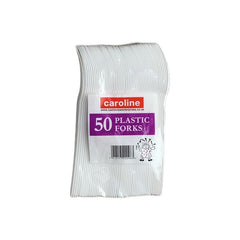 Caroline 50 Plastic Forks^ - Shaalis.com
