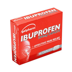 Ibuprofen 200mg Caplets (16 Caplets)^ - Shaalis.com