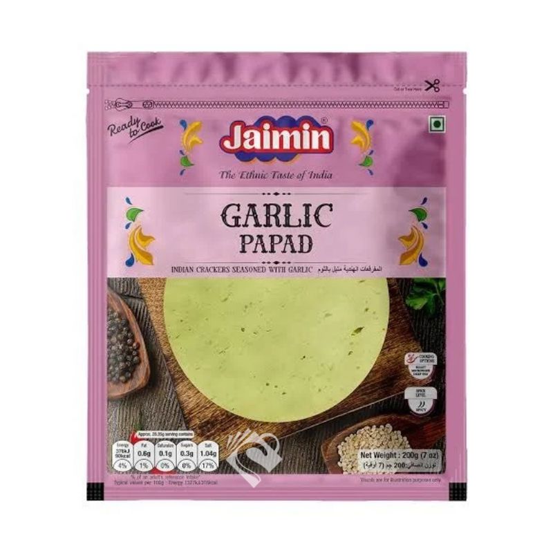 Jaimin Garlic Papad 200g
