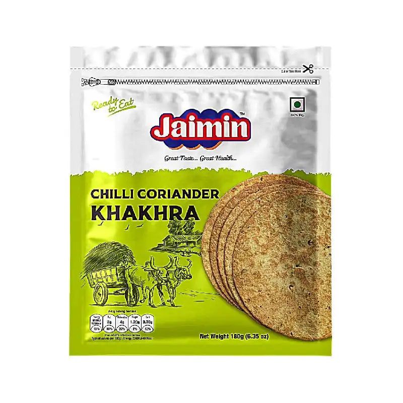 Jaimin Chilli Coriander Khakhra 200g^ - Shaalis.com