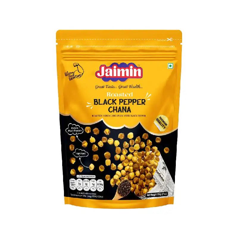 Jaimin Roasted  Chana - Black Pepper 200g^ - Shaalis.com
