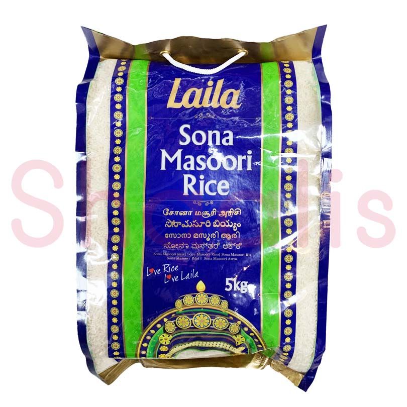 Laila Sona Masoori Rice 5kg - Shaalis.com