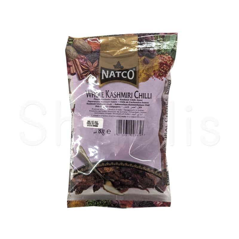 Natco Whole Kashmiri Chilli 80g^ - Shaalis.com