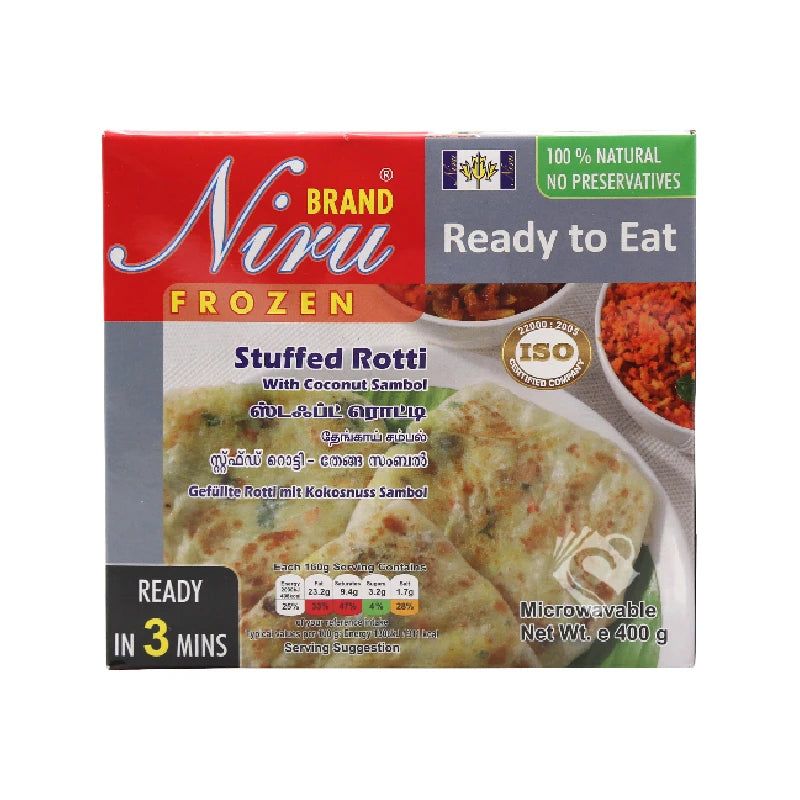 Niru Stuffed Rotti With Coconut Sambol 400g^ - Shaalis.com