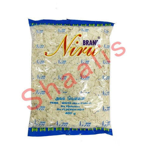 Niru White Flake Rice medium (Pawa) 400g^ – Shaalis.com