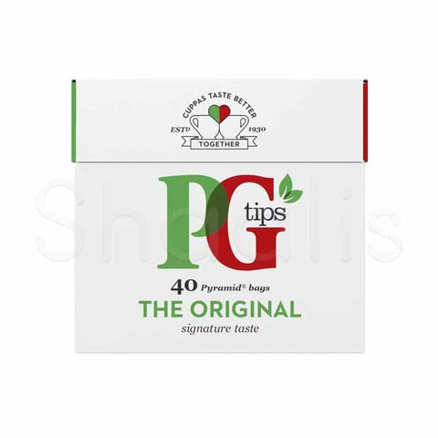 PG tips The Original Signature Taste (40 Pyramid Tea Bags) – Shaalis.com