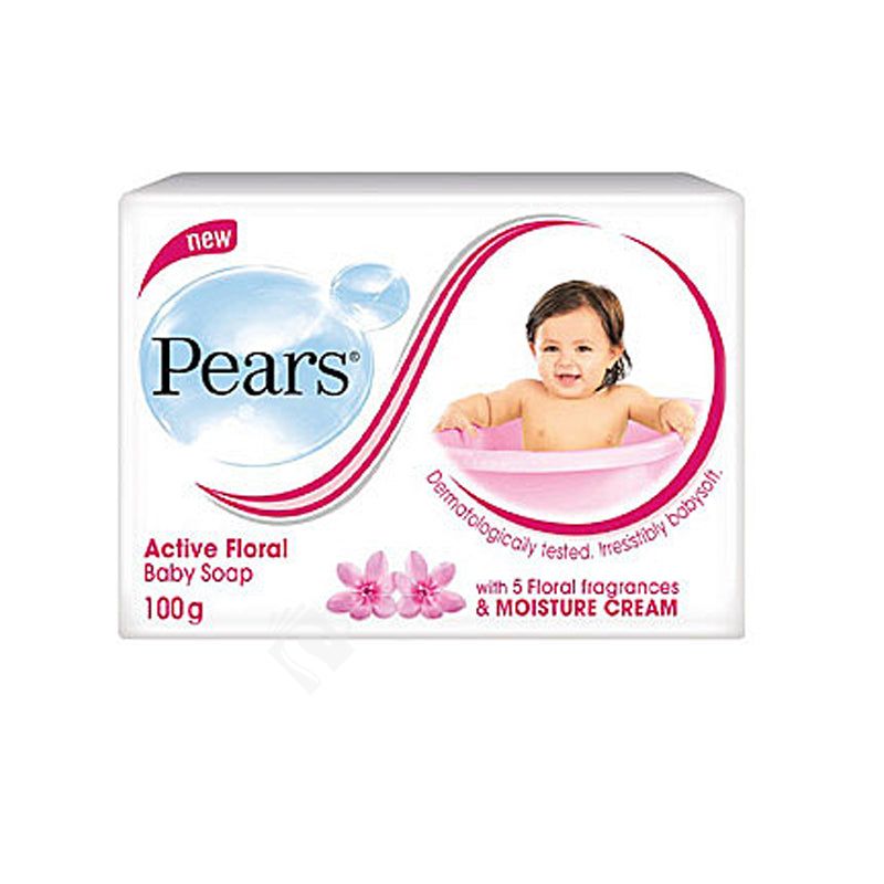 Pears Active Floral Baby Soap 100g - Shaalis.com
