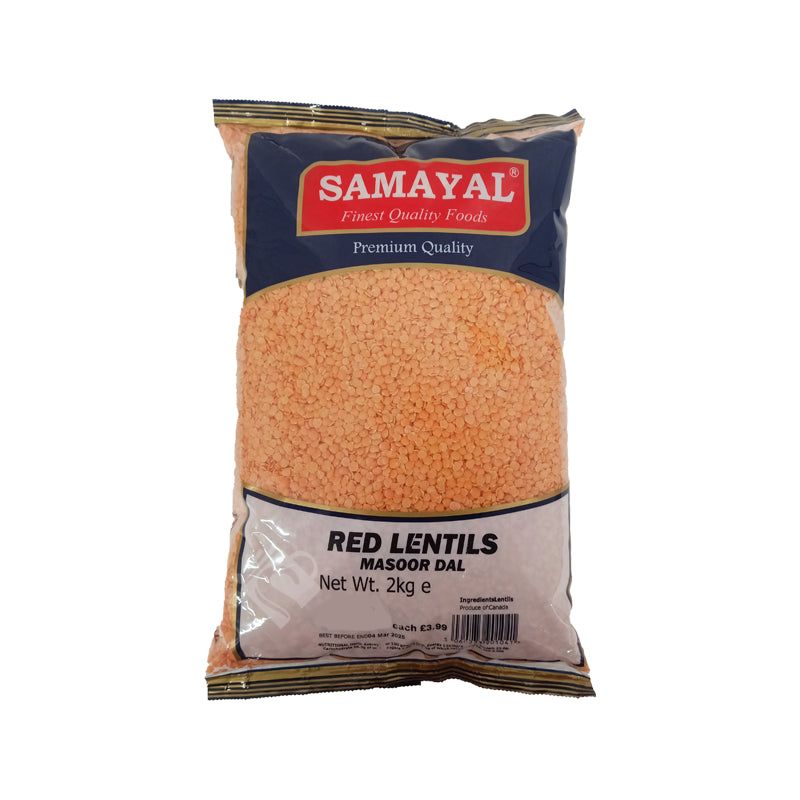 Samayal Masoor Dal (Red Split Lentils) 2kg^ - Shaalis.com