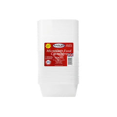 Satco Plastic Containers & Lids 25 Pack 500ml - Shaalis.com