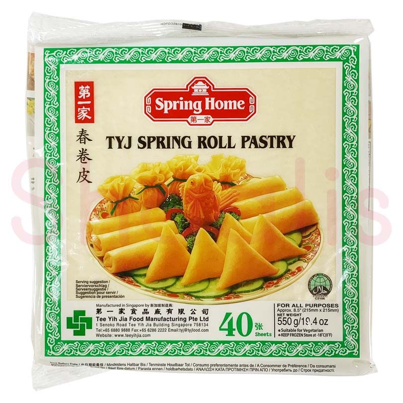 Spring Home Tyj Spring Roll Pastry (40 Sheets) 550g^ - Shaalis.com