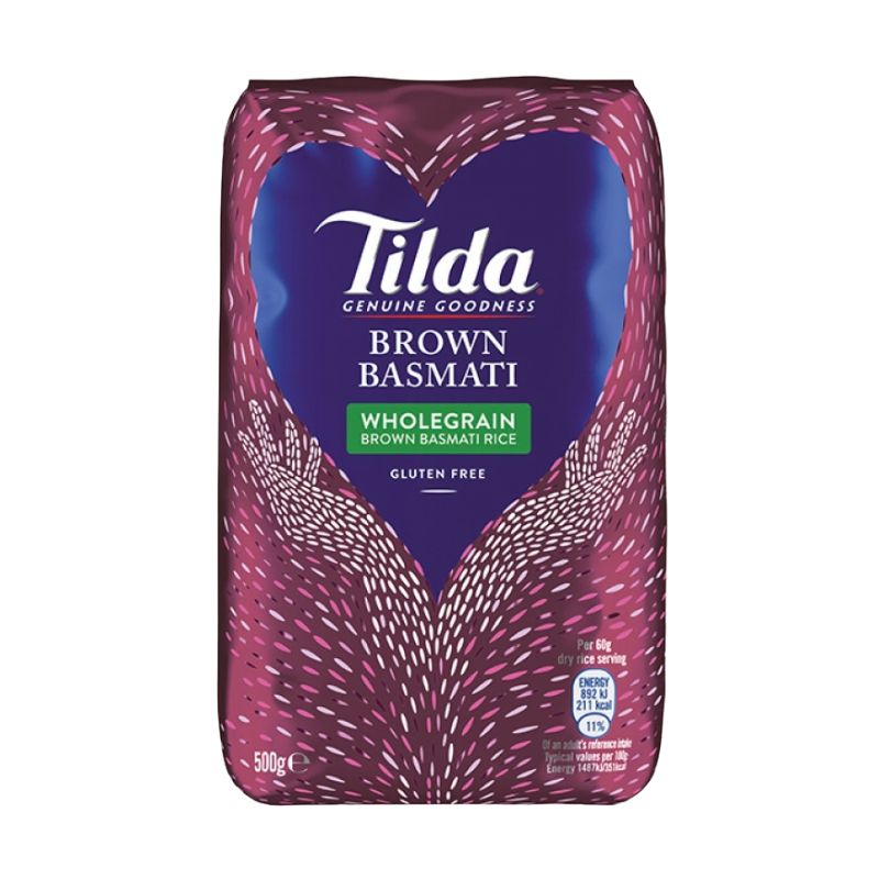 Tilda Brown Basmati Rice 500g