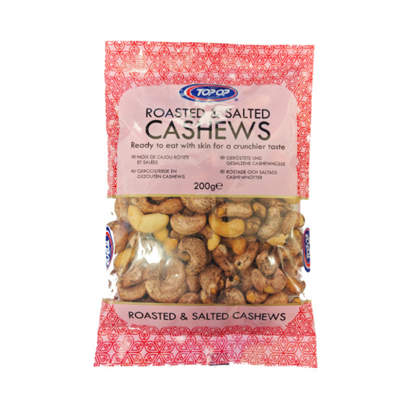 Top Op Roasted & Salted Cashews 200g
