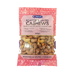 Top Op Roasted & Salted Cashews 200g