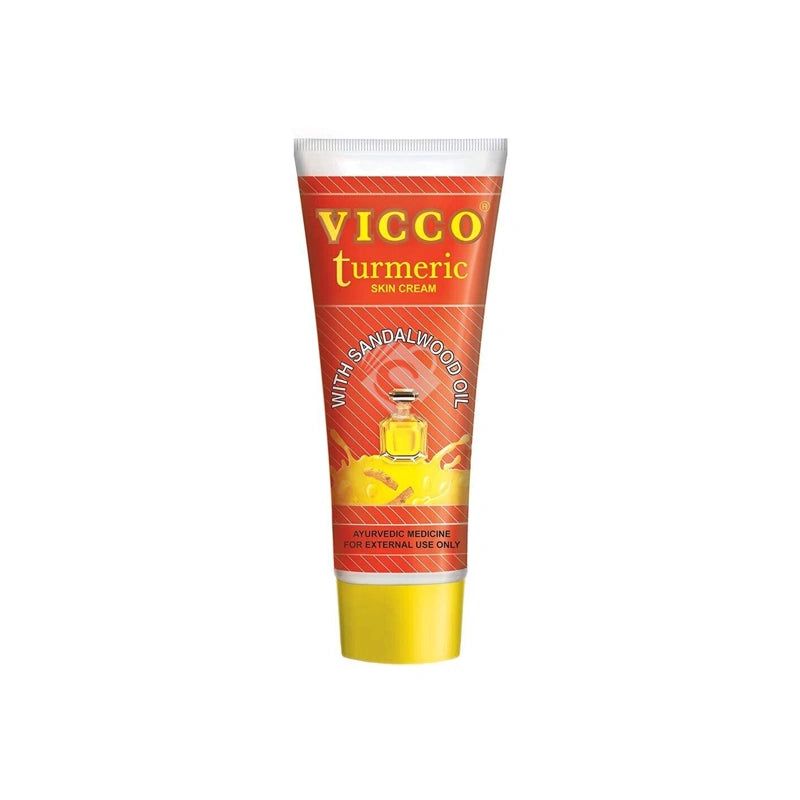 Vicco Turmeric Skin Cream With Sandalwood Oil 50g^ - Shaalis.com