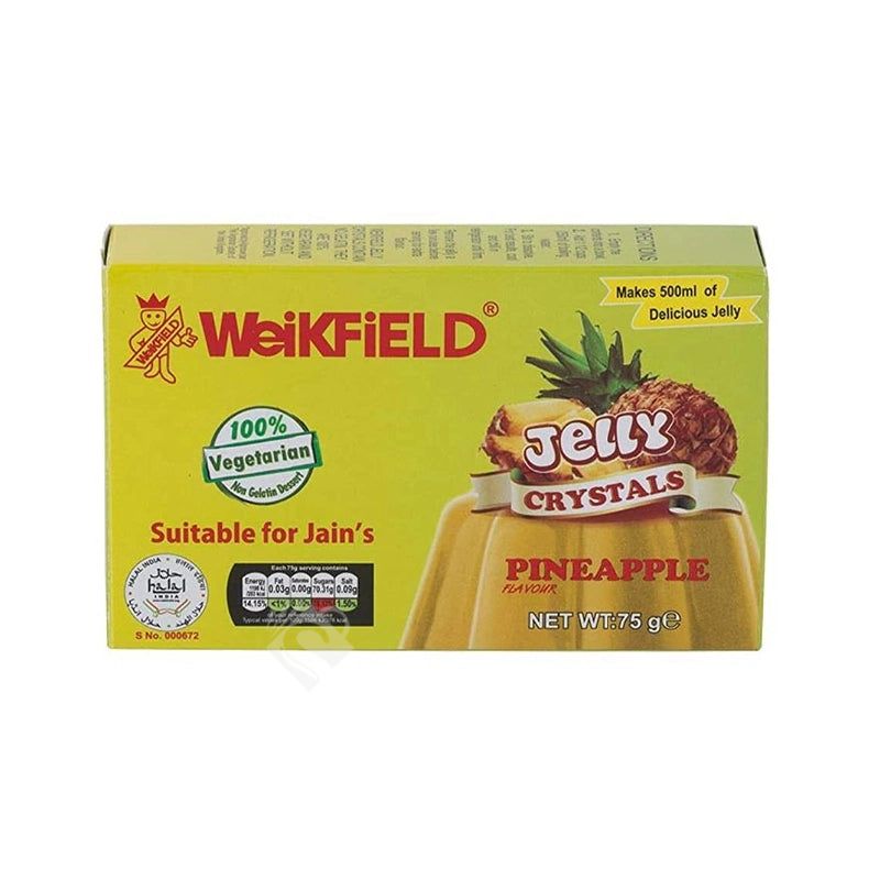 Weikfield Jelly Crystals Pineapple 75g^ - Shaalis.com