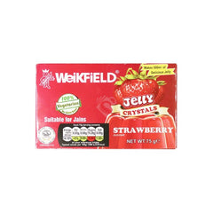 Weikfield Jelly Crystals Strawberry 75g - Shaalis.com