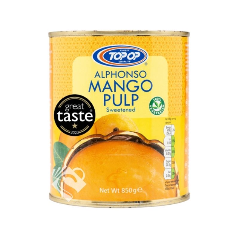 Top Op Alphonso Mango Pulp Sweetened 850g