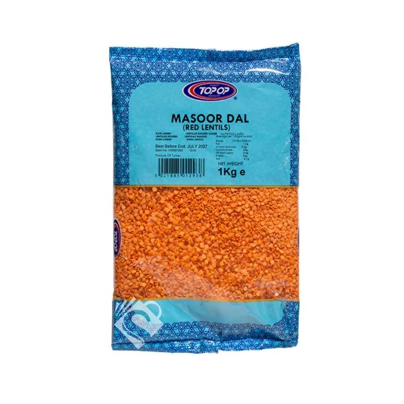 Top Op Masoor Dal (Red Lentils) 1kg