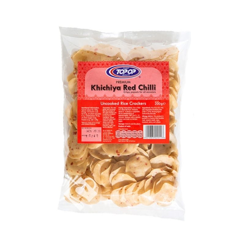 Top Op Rice Papdi Red Chilli 200g
