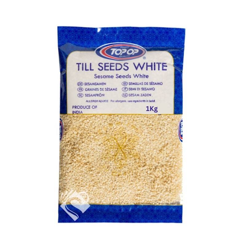 Top Op Till Seeds Sesame Seeds White 1kg