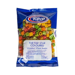 Top Op Far Far Star Coloured Uncooked Wheat Snacks 250g