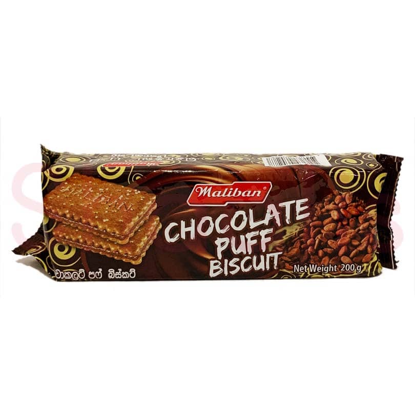 Maliban Chocolate Puff Biscuit 200g^