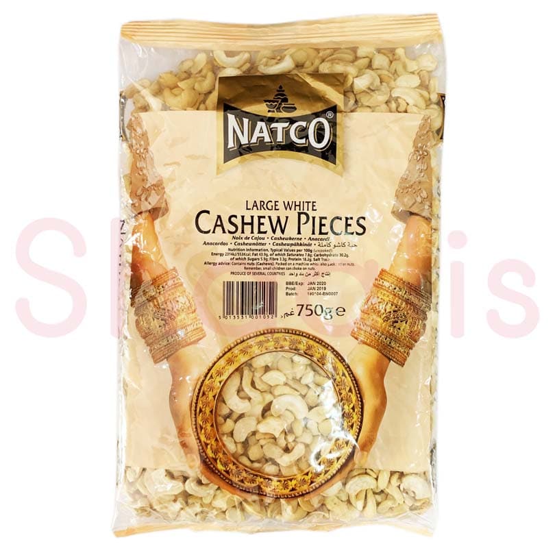 Natco Large White Cashew Pieces 750g^