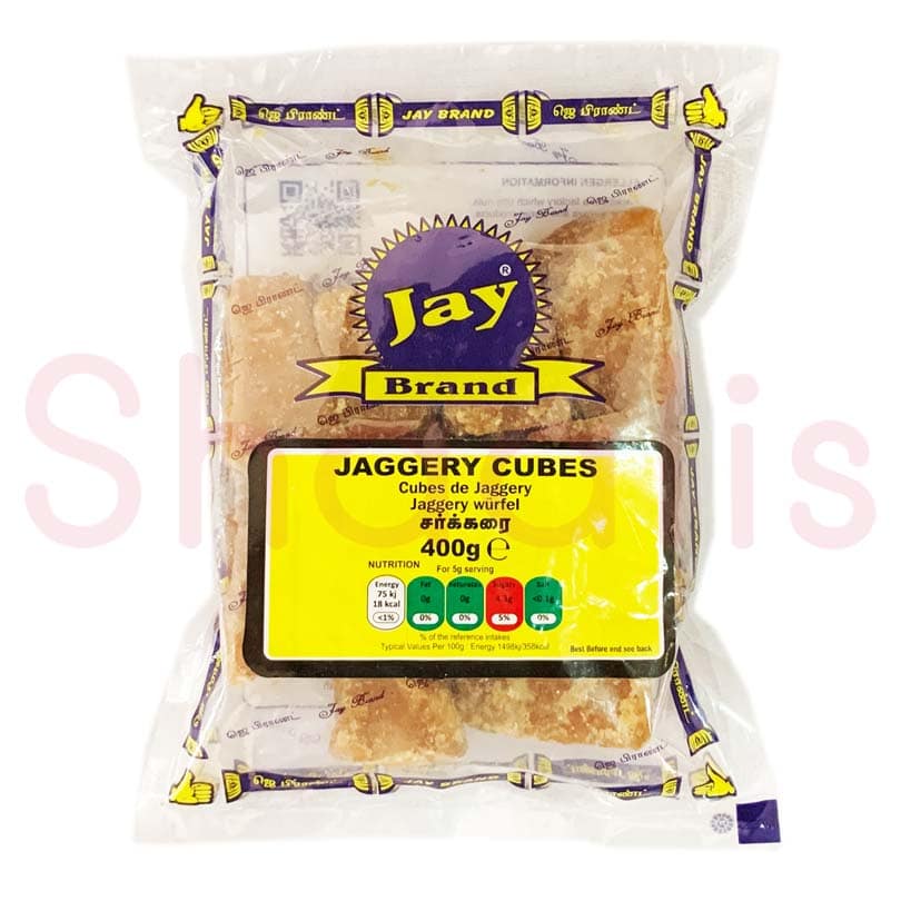 Jay Jaggery Cubes (White) 400g^