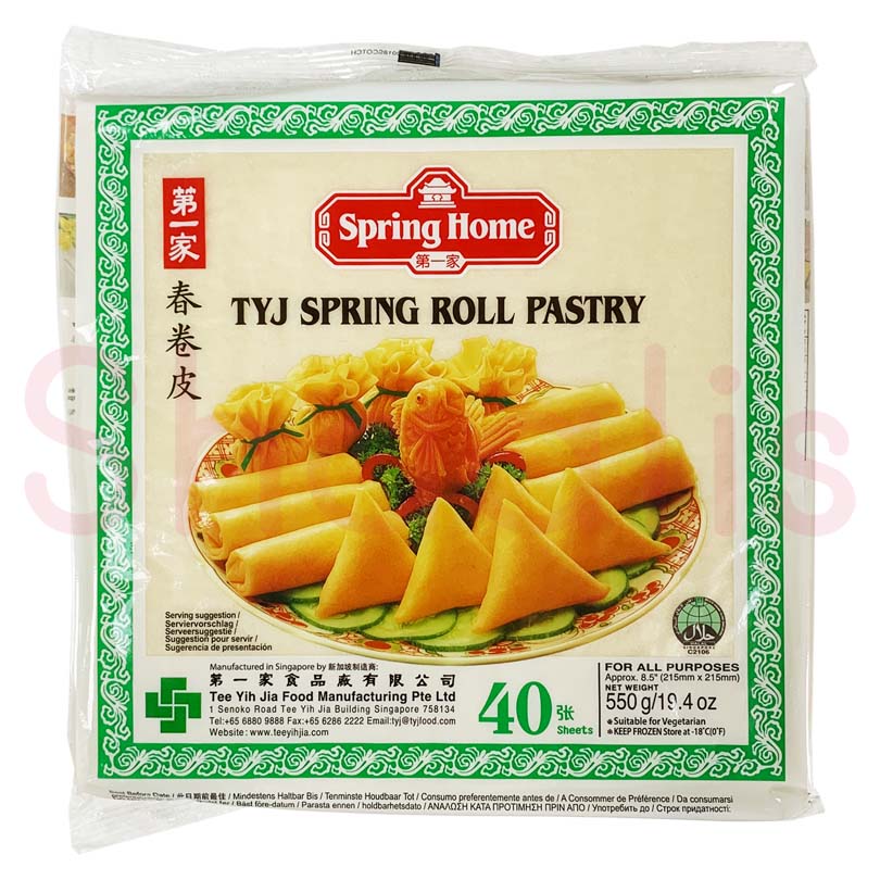 Spring Home Tyj Spring Roll Pastry (40 Sheets) 550g^