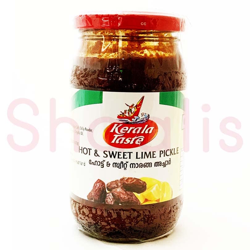 Kerala Taste Hot & Sweet Lime Pickle 400g^