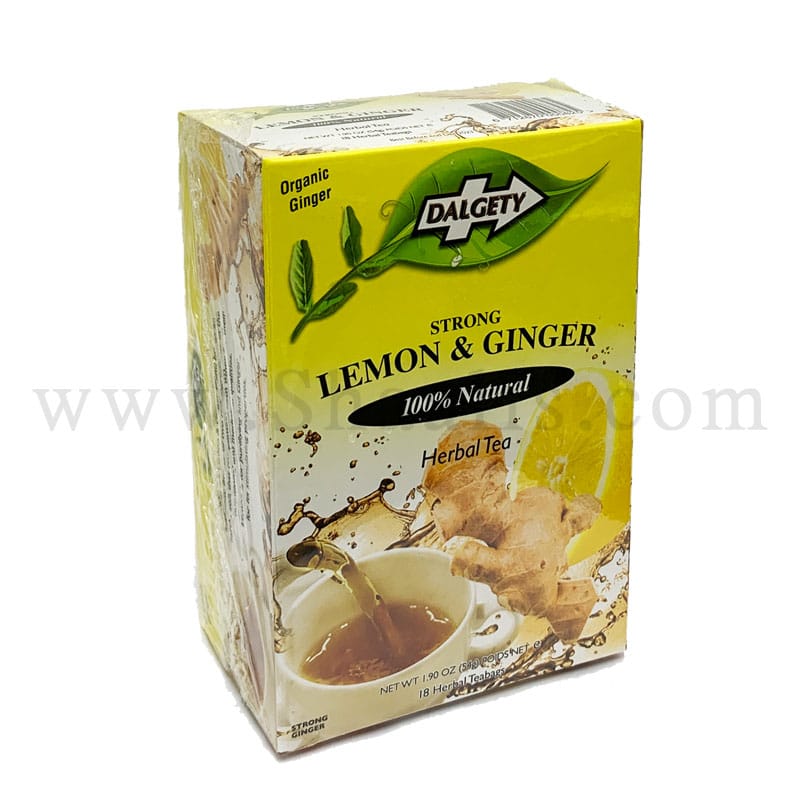 Dalgety Strong Lemon & Ginger Herbal Tea 54g^