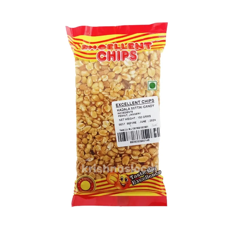 Excellent chips Kadala Mittai Candy 150g^