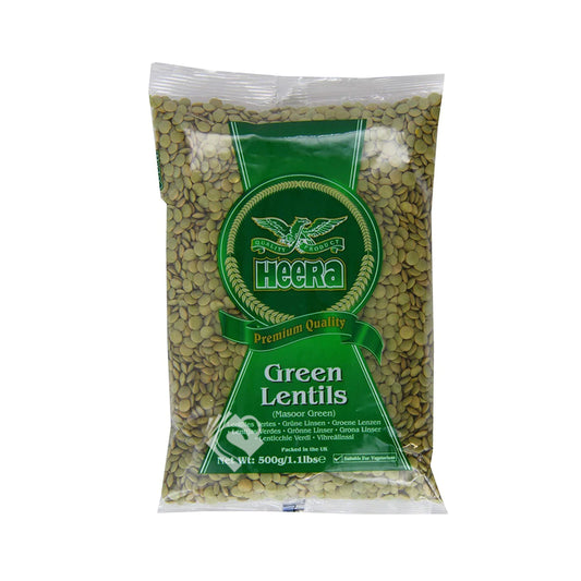 Heera Green Lentils 500g^