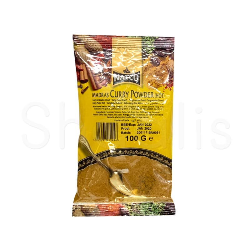 Natco Madras Curry Powder Hot 100g^