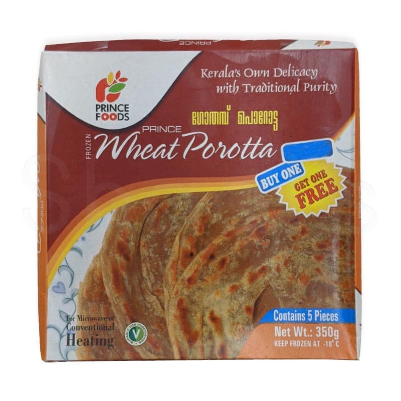 Prince Foods Wheat Porotta 350g Buy 1 get 1 free^