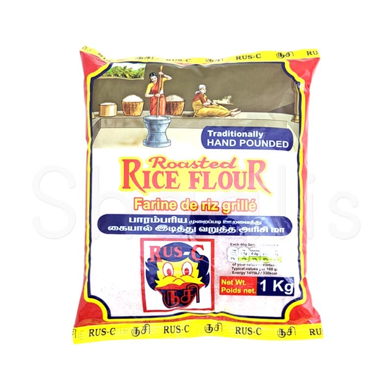 Rus-C Brand Roasted Hand Pounded Rice Flour 1kg^