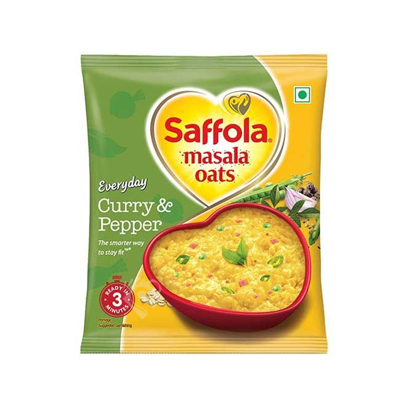 Saffola masala oats curry&amp;pepper 38g