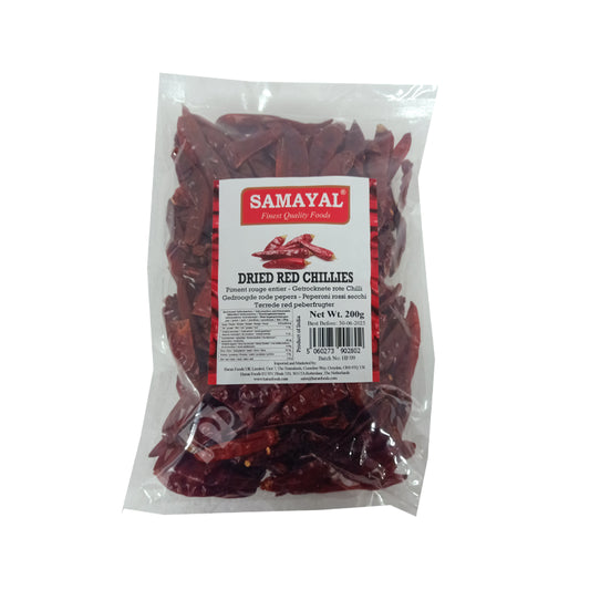 Samayal Dried Red Chillies (Stemless) 200g^