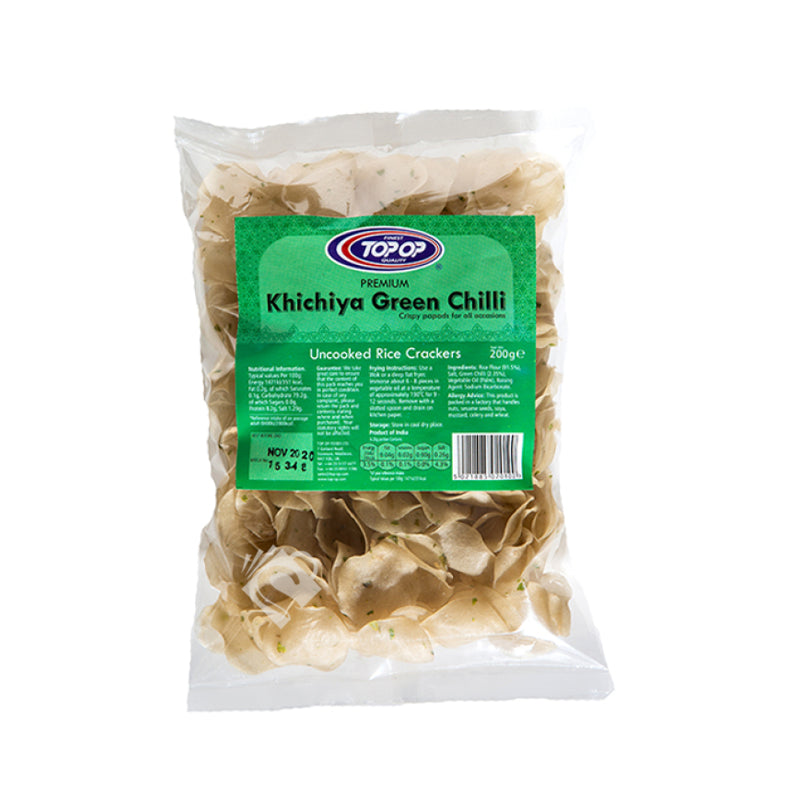 Top Op Rice Papdi Green Chilli 200g^