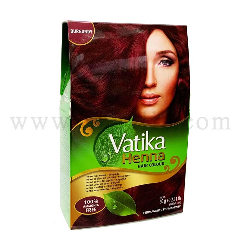 Vatika Henna Hair Colour - Burgundy 60g