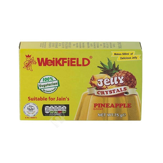 Weikfield Jelly Crystals Pineapple 75g^