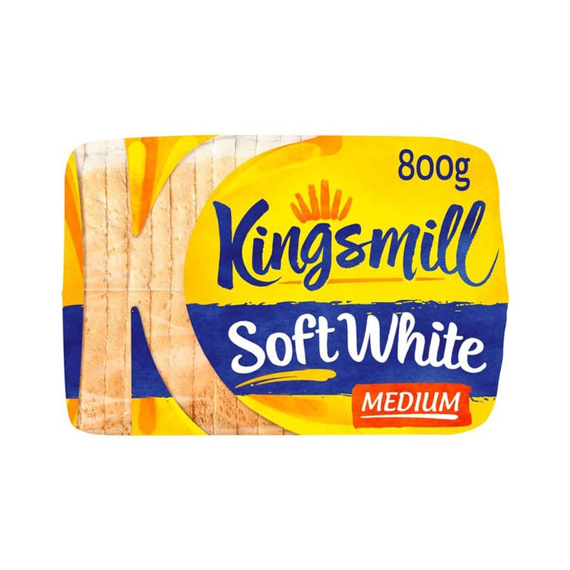 Kingsmill Soft White Medium Bread 800g^